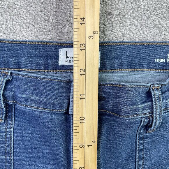Nicole Miller SoHo Jeans Women’s 16 Blue Bootcut High Rise Medium Wash Stretch - Picture 10 of 13